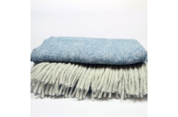 Plaid Blu  in pura lana  140x190 cm