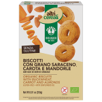 Biscotti al Grano Saraceno, Carota e Mandorle Bio - 250 gr